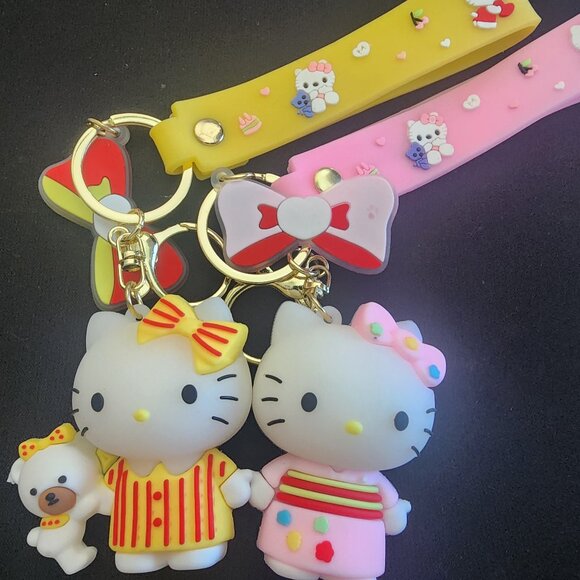 Hello Kitty | Accessories | New Hello Kitty Bag Charm Key Chain Wrist ...